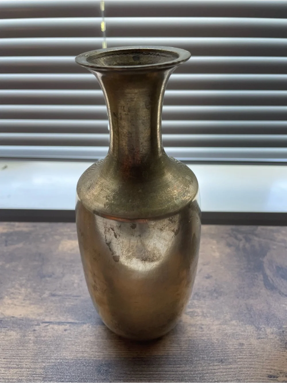 Vintage Gold-Tone Brass Vase